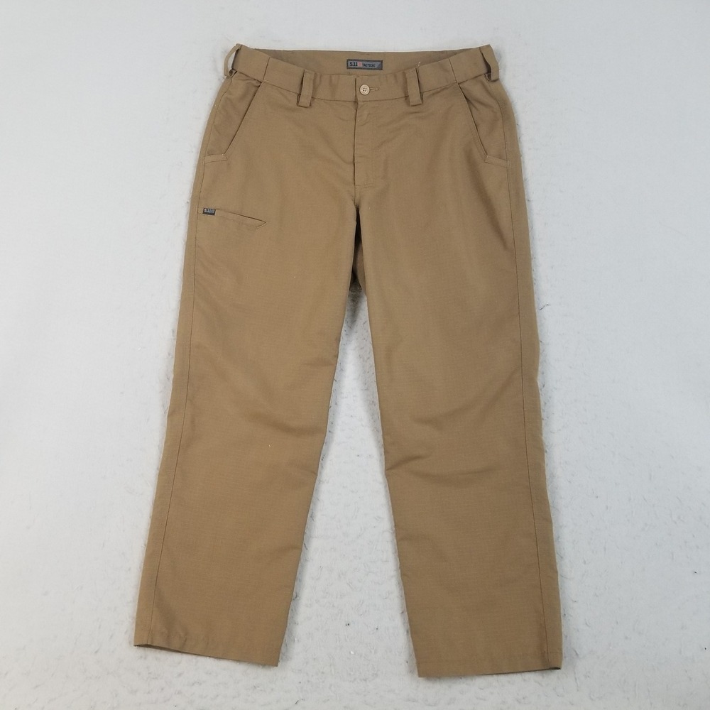 5.11 Tactical Pants Mens 36x30 Brown Ripstop Fast-Tac Urban Cargo Duty Trousers